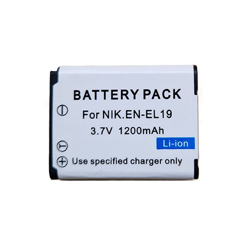 π Replacement Battery for Nikon EN-EL19 β 3.7V 1200mAh Li-Ion Rechargeable Battery