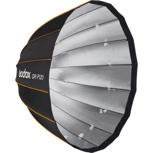Godox QR-P120 Parabolic Softbox with Grid – 120cm Quick Release Softbox for Professional Lighting