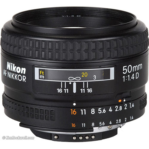 Nikon AF NIKKOR 50mm f/1.4D Lens (Used)