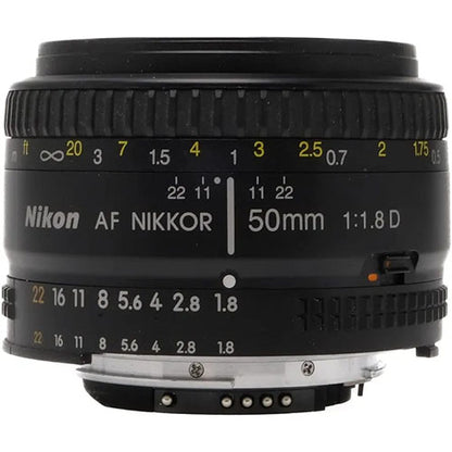 AF Nikon 50mm f/1.8 D Lens – Compact, Fast & Sharp Prime Lens (Used)