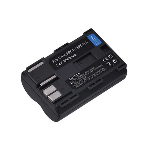 BP-511 Battery Pack – Rechargeable Lithium-Ion Battery for Canon DSLR & Camcorders