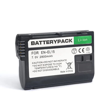 EN-EL15 Battery Pack – High-Capacity Lithium-Ion Battery for Nikon Cameras