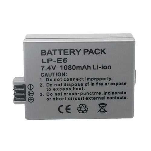 LP-E5 Battery Pack – Rechargeable Lithium-Ion Battery for Canon DSLR Cameras