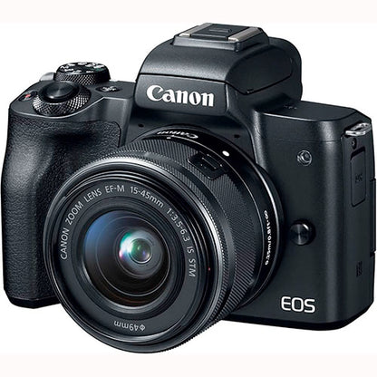 📸 Canon EOS M50 with EF-M 15–45mm Lens   Condition: Used