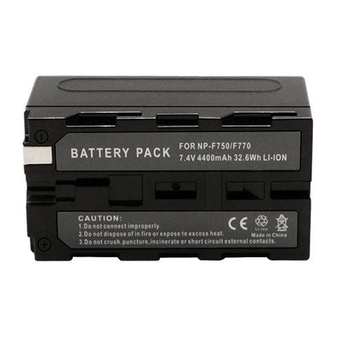 NP-F750 / NP-F770 Battery Pack – High-Capacity Rechargeable Lithium-Ion Battery for Sony Cameras & Video Equipment