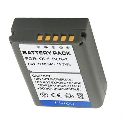 🔋 Battery Pack for Olympus BLN-1 – 7.6V, 1750mAh, 13.3Wh