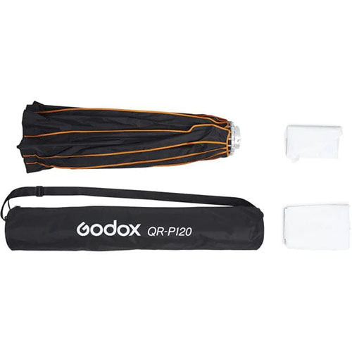 Godox QR-P120 Parabolic Softbox with Grid – 120cm Quick Release Softbox for Professional Lighting