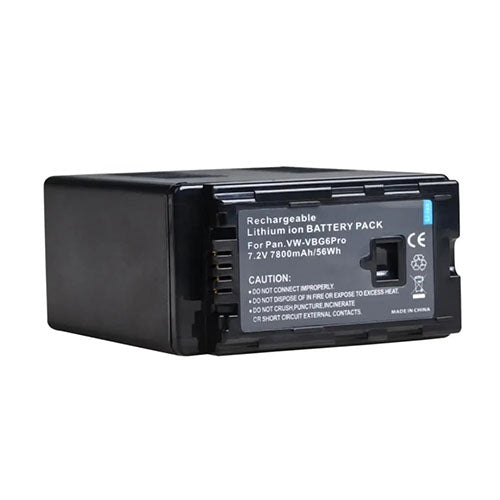 Battery Pack for Panasonic VW-VBG6PRO (7.2V, 7800mAh, 56Wh)