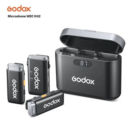 Godox WEC Wireless Microphone System (2 Transmitters, 1 Receiver) – Professional Audio for Content Creators